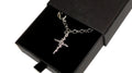 Rose Cross Charm Bracelet
